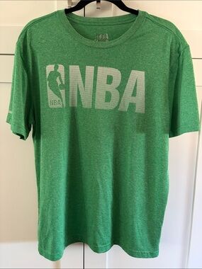 NBA Green Crewneck Tee with Faded White Logo